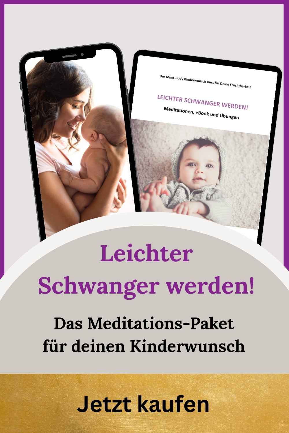 Leichter Schwanger werden - Kinderwunsch Meditationen - Baby Wunder by Monika Sageder