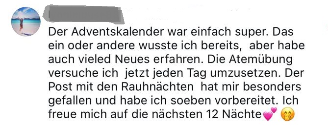 Feedback Adventskalender 10