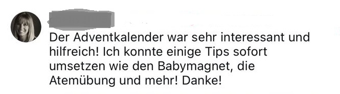 Feedback Adventskalender 11
