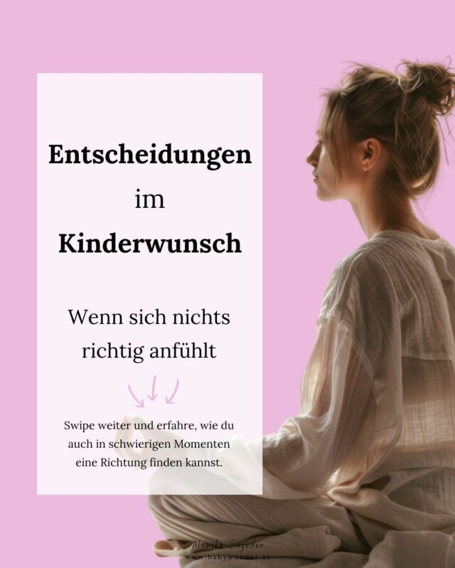 Manche Entscheidungen im Kinderwunsch fühlen sich unmöglich an. Egal, was du wählst, beides tut weh. Doch es gibt Wege, das Unmögliche leichter zu machen.

In der neuen Podcast Folge  teile ich fünf Schritte, die dir helfen, innerlich zur Ruhe zu kommen, Klarheit zu finden und Entscheidungen aus Vertrauen zu treffen. Nicht perfekt, aber ehrlich.

🎧 „5 Wege zu klaren Entscheidungen im Kinderwunsch".

Du findest meinen Podcast "Baby Wunder - Der Kinderwunsch Podcast fürs Herz" fast überall wo es Podcast gibt.

👉 Du kannst dir die Folge auch über den Link in meiner Bio 🔝 anhören!

#kinderwunsch #kinderwunschreise #podcast #kinderwunschpodcast #kiwu #entscheidung #klarheitfinden #vertrauen #babywunder #schwangerwerden #selbstfürsorge #achtsamkeit