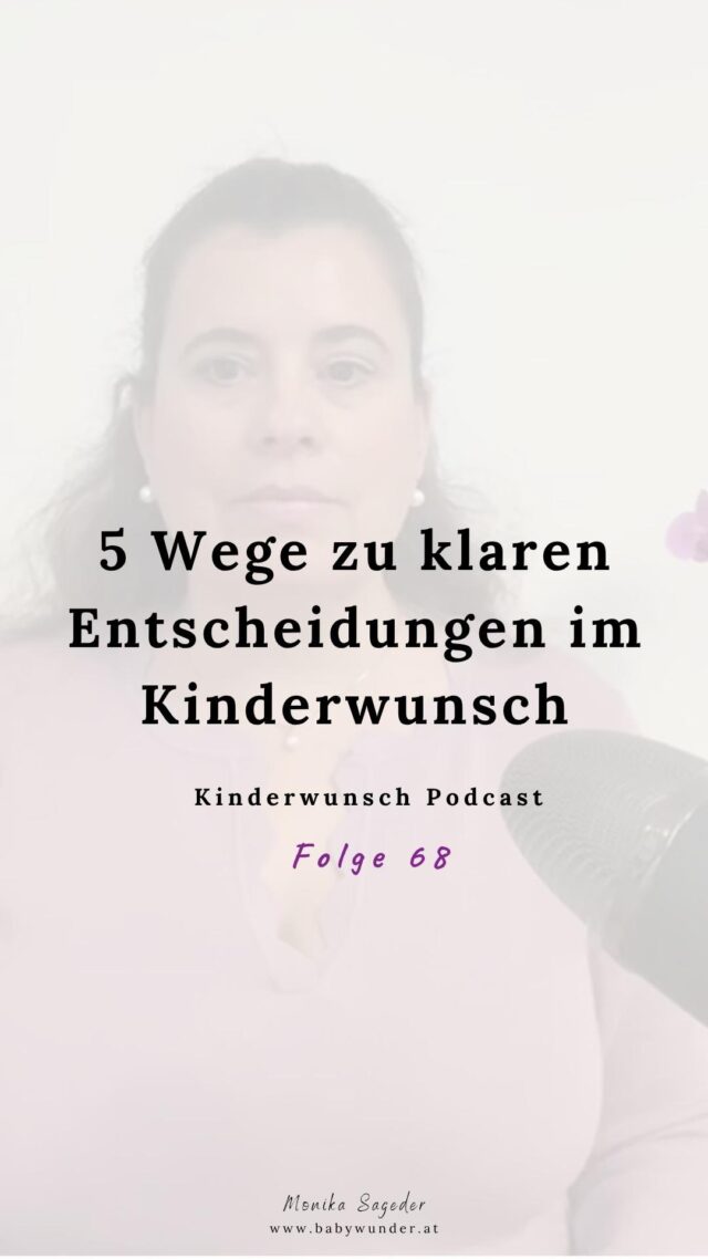 🎧Podcast Folge 68:

5 Wege zu klaren Entscheidungen im Kinderwunsch

Du erfährst:

✅ Warum Entscheidungen im Kinderwunsch so schwer fallen.

✅ Wie du Klarheit findest, ohne dich zu überfordern.

✅ Welche 5 Wege dir helfen, Entscheidungen mit Vertrauen statt Angst zu treffen.

✅ Wie du lernst, dich für etwas zu entscheiden, statt gehen etwas zu kämpfen.

 ✅ Wie du auch in schwierigen Momenten wieder eine Richtung findest.

Den Link zum Podcast „Baby Wunder - Der Kinderwunsch Podcast fürs Herz“ findest du in meiner Bio 🔝 oder kommentiere mit PODCAST und du erhältst den Link direkt als DM.

#kinderwunsch #entscheidungen #stressabbau #mindbodyconnection #fruchtbarkeit #mindset #kinderwunschcoach